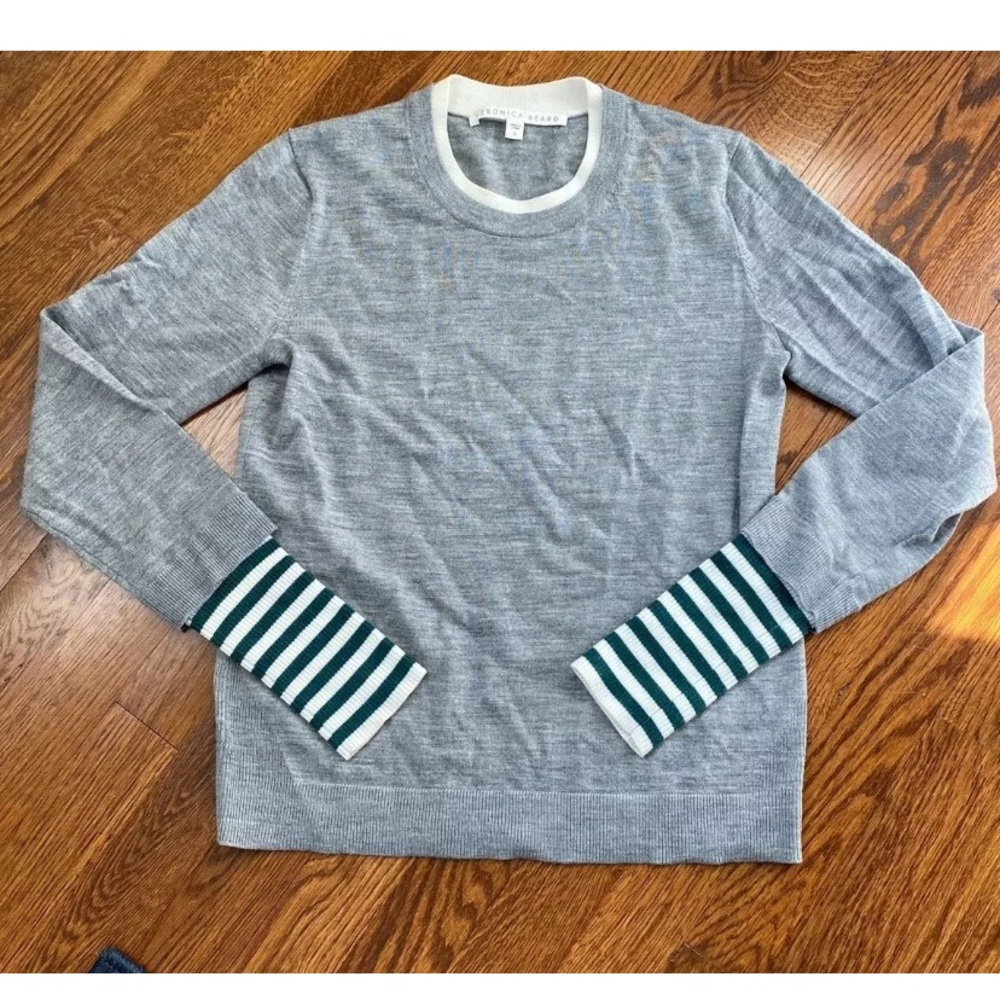 VERONICA BEARD MIXED MEDIA SWEATER S